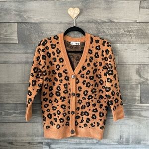 Cotton On Girls Leopard Print Cardigan